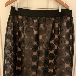 Black sheer skirt by Lane Bryant size 18/20